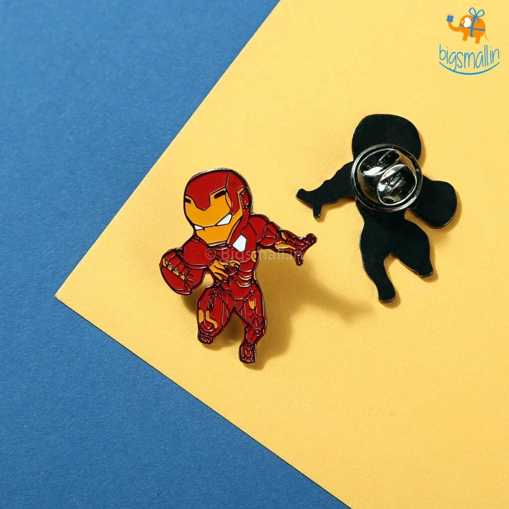 Bigsmall_piu All Of It Iron Man Metallic Lapel Pin