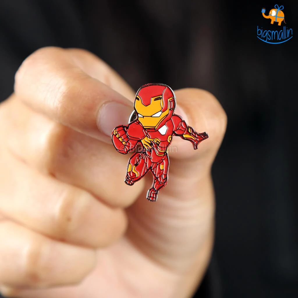 Bigsmall_piu All Of It Iron Man Metallic Lapel Pin