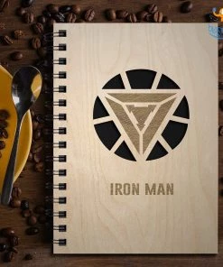 Bigsmall_cc Avengers Superhero Engraved Wooden Diary