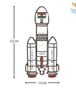 Bigsmall_piu ISRO India Lapel Pin - Set Of 2
