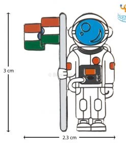 Bigsmall_piu ISRO India Lapel Pin - Set Of 2