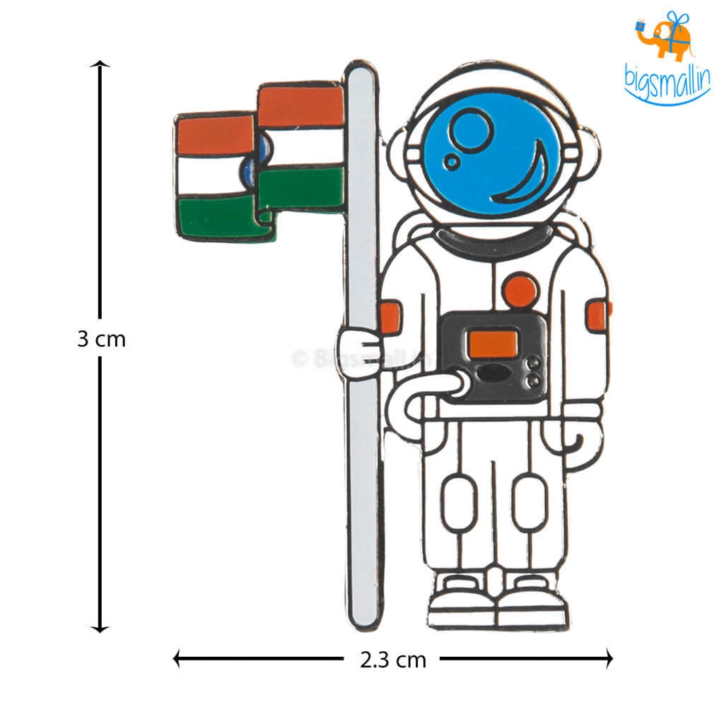 Bigsmall_piu ISRO India Lapel Pin - Set Of 2