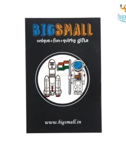 Bigsmall_piu ISRO India Lapel Pin - Set Of 2