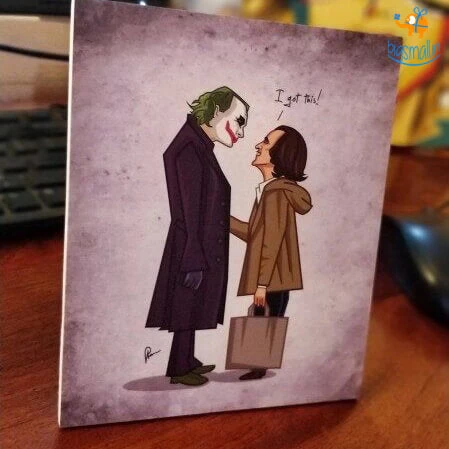 Graphicurry Joker Meets Joker Mini Poster All Of It