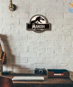 Chitra Chaya Personalized Jurassic Park Themed Nameplate | COD Not Available