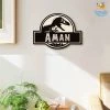 Chitra Chaya Personalized Jurassic Park Themed Nameplate | COD Not Available