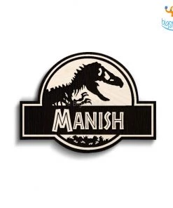 Chitra Chaya Personalized Jurassic Park Themed Nameplate | COD Not Available