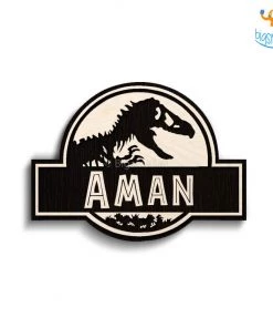 Chitra Chaya Personalized Jurassic Park Themed Nameplate | COD Not Available