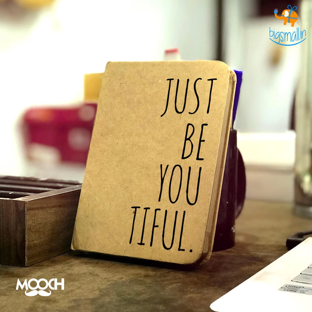 Mooch Design Studio All Of It Just Be You A6 Notebook With Elastic