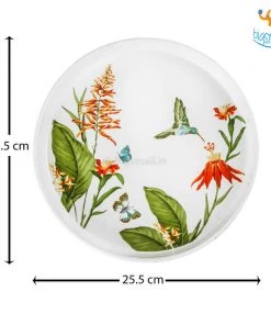 Devnow All Of It Akemi Printed Plate And Dip Bowls - 3 Pcs