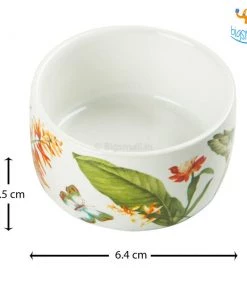 Devnow All Of It Akemi Printed Plate And Dip Bowls - 3 Pcs