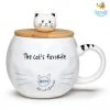 Akshay Mumbai Importer Kitty Mug With Lid & Spoon