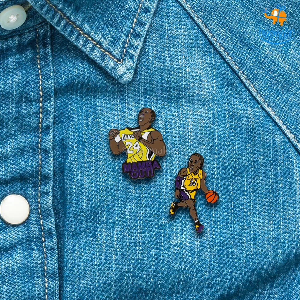 Bigsmall_piu All Of It Kobe Bryant Lapel Pins - Set Of 2