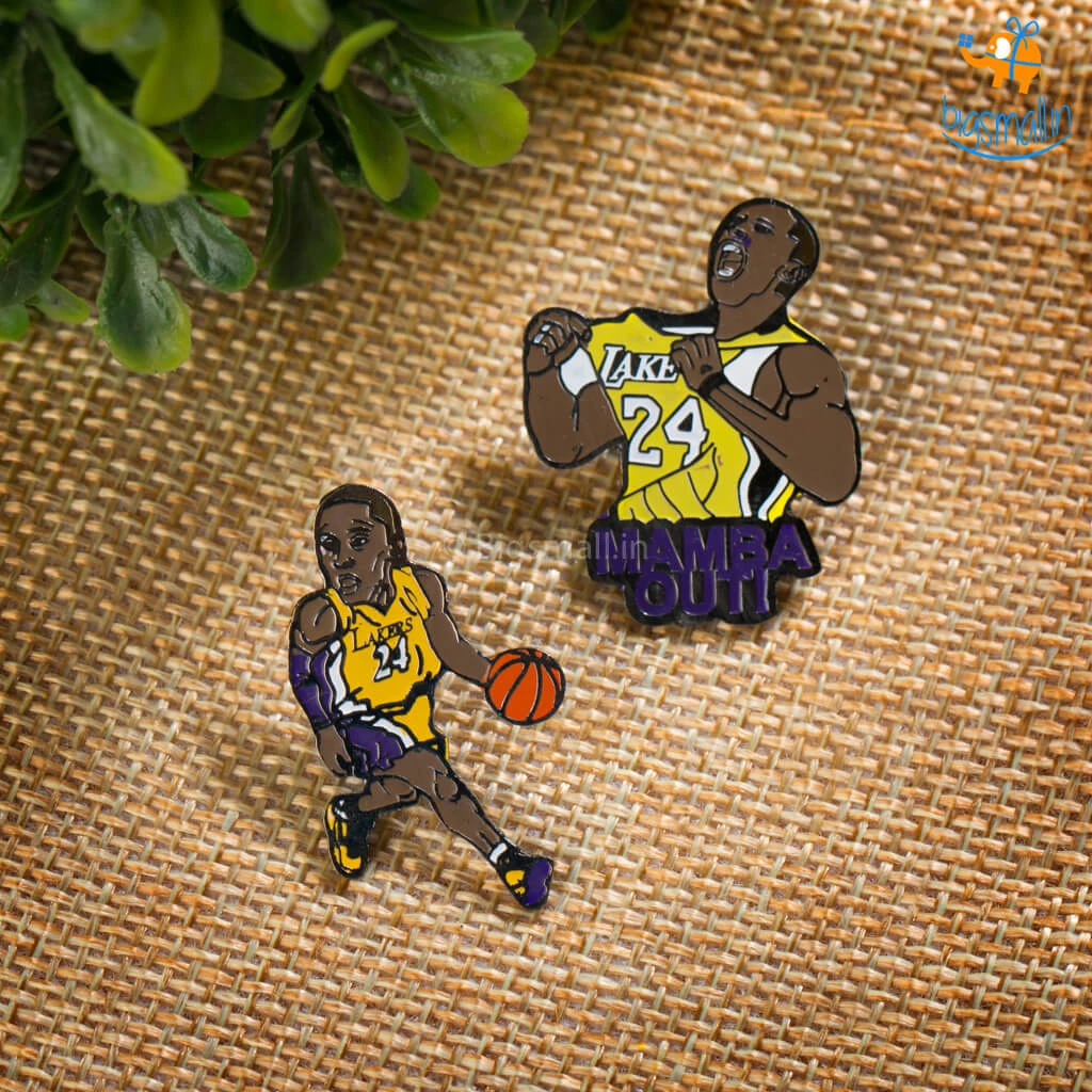 Bigsmall_piu All Of It Kobe Bryant Lapel Pins - Set Of 2