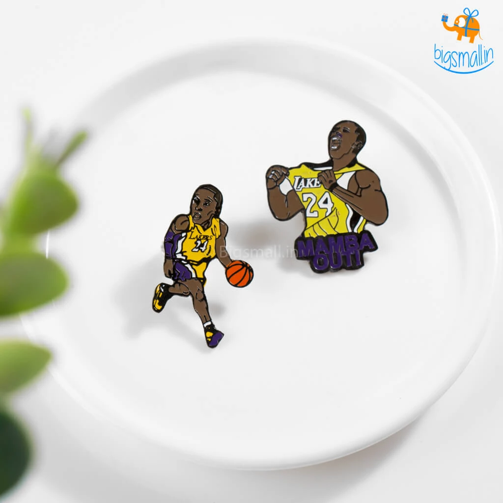 Bigsmall_piu All Of It Kobe Bryant Lapel Pins - Set Of 2