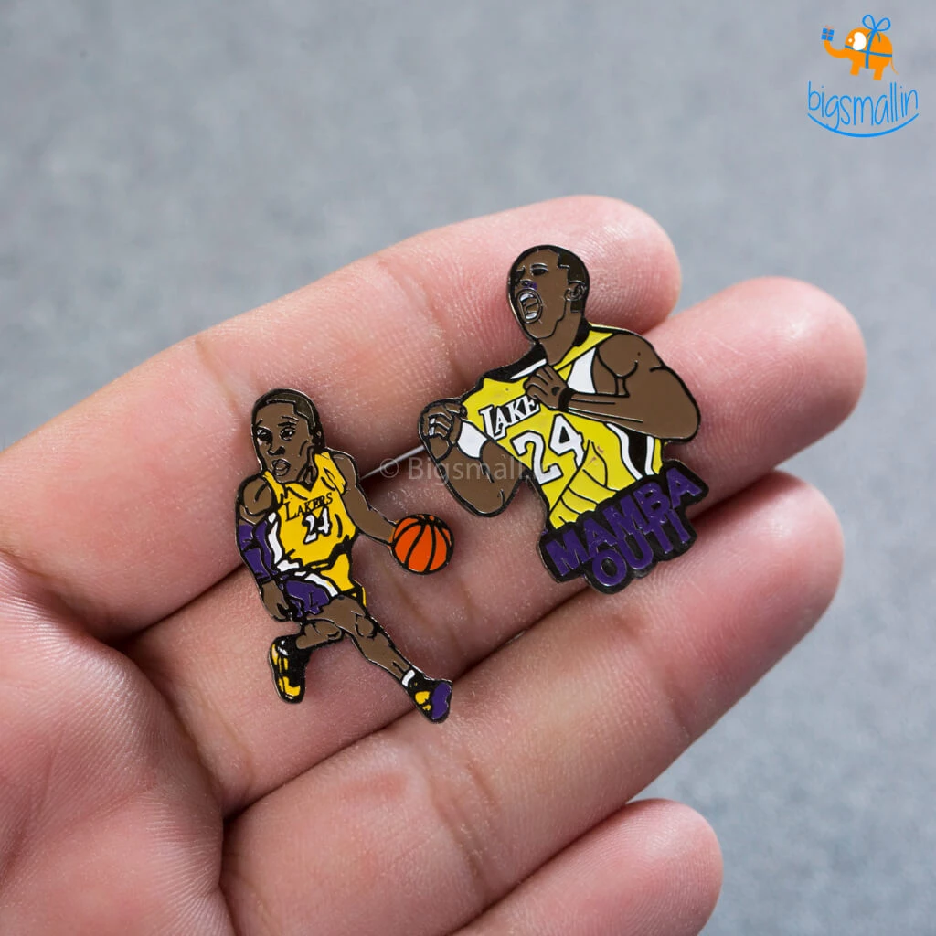 Bigsmall_piu All Of It Kobe Bryant Lapel Pins - Set Of 2