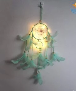 Bigsmall_hmk Handmade Dreamcatcher With LED Lights