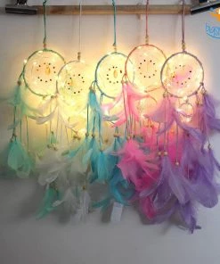 Bigsmall_hmk Handmade Dreamcatcher With LED Lights