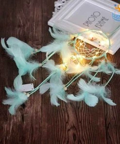 Bigsmall_hmk Handmade Dreamcatcher With LED Lights