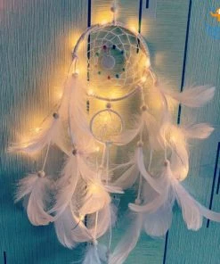 Bigsmall_hmk Handmade Dreamcatcher With LED Lights