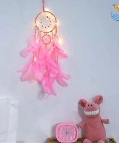 Bigsmall_hmk Handmade Dreamcatcher With LED Lights