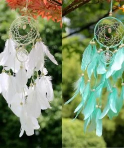 Bigsmall_hmk Handmade Dreamcatcher With LED Lights