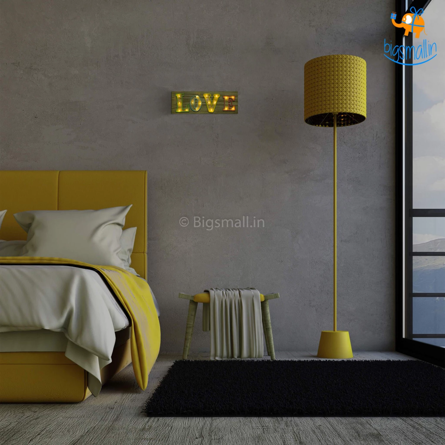 VinnyC Wooden LED Love Lamp