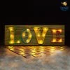 VinnyC Wooden LED Love Lamp