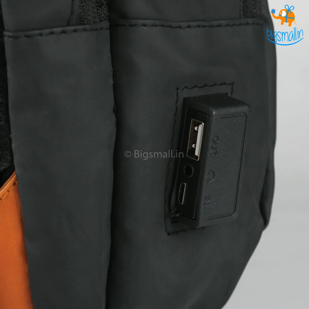 Bigsmall Father's Day Italian PU Business Bag