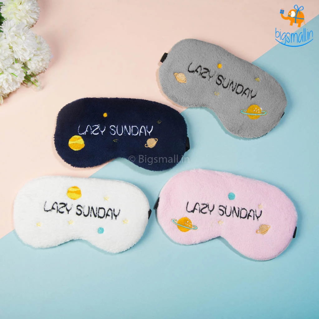 Bigsmall_hmk Lazy Sunday Plush Eye Mask