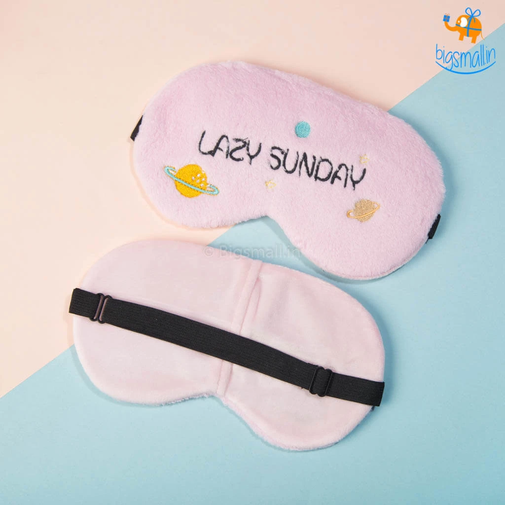 Bigsmall_hmk Lazy Sunday Plush Eye Mask