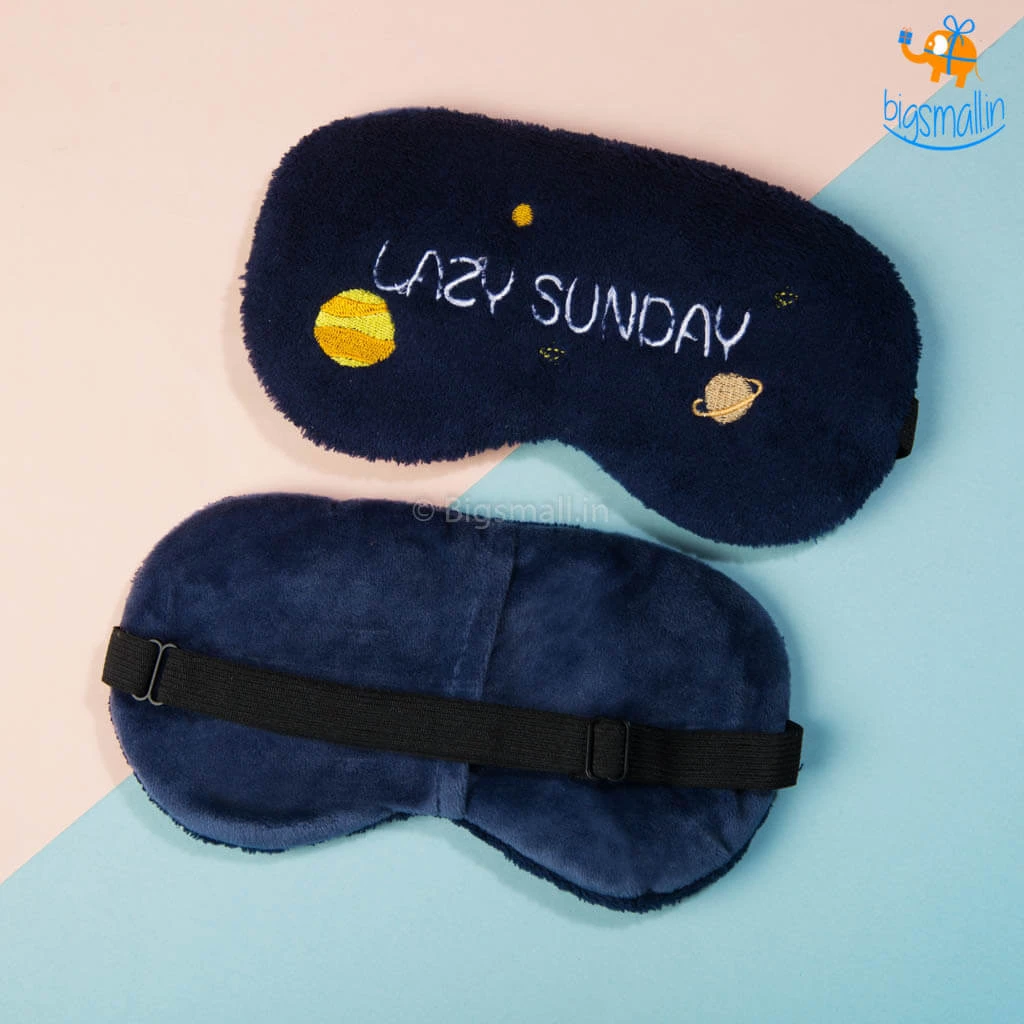 Bigsmall_hmk Lazy Sunday Plush Eye Mask
