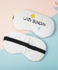 Bigsmall_hmk Lazy Sunday Plush Eye Mask