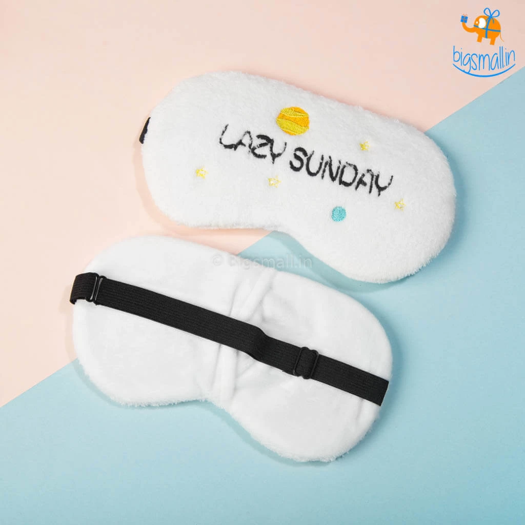 Bigsmall_hmk Lazy Sunday Plush Eye Mask