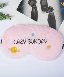 Bigsmall_hmk Lazy Sunday Plush Eye Mask