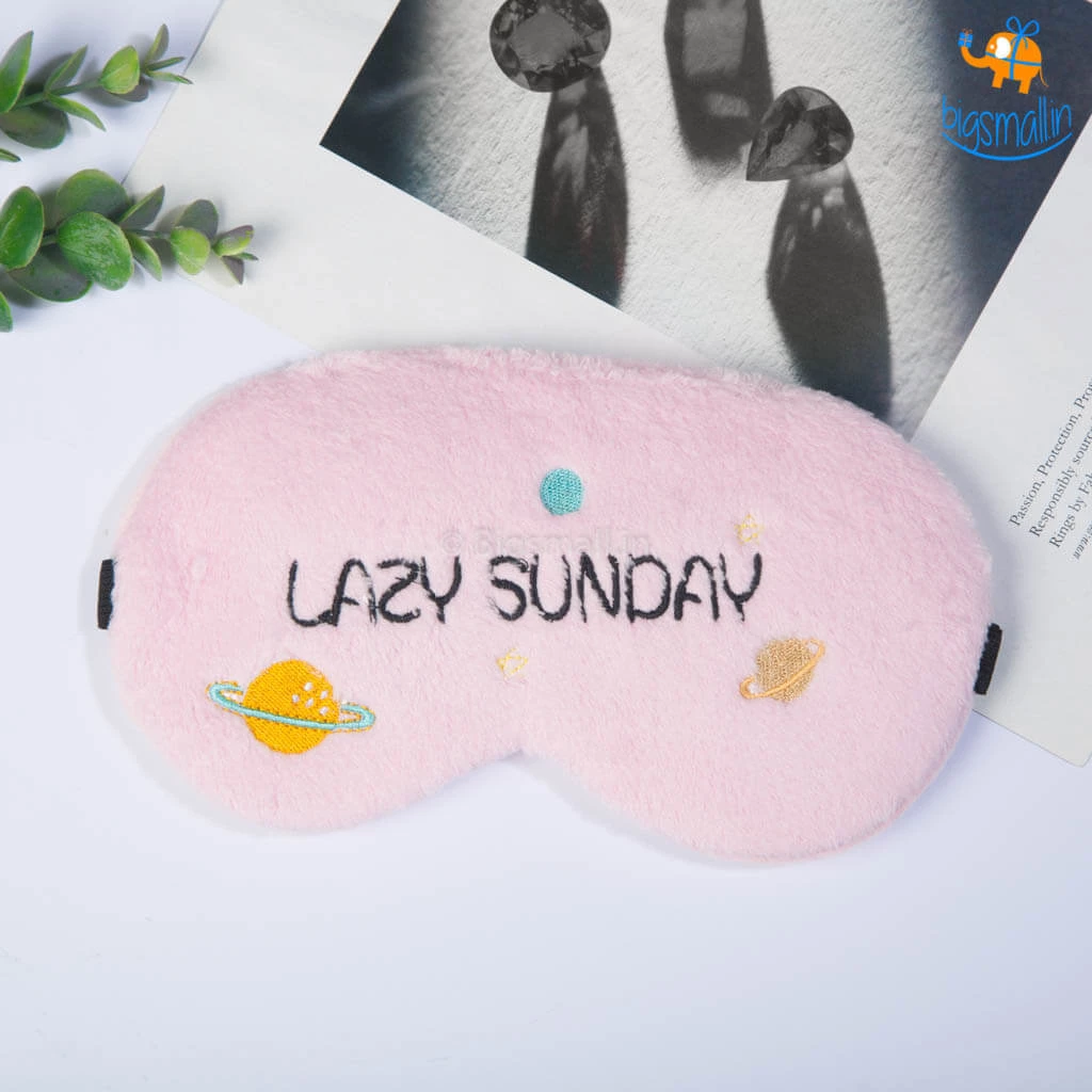 Bigsmall_hmk Lazy Sunday Plush Eye Mask