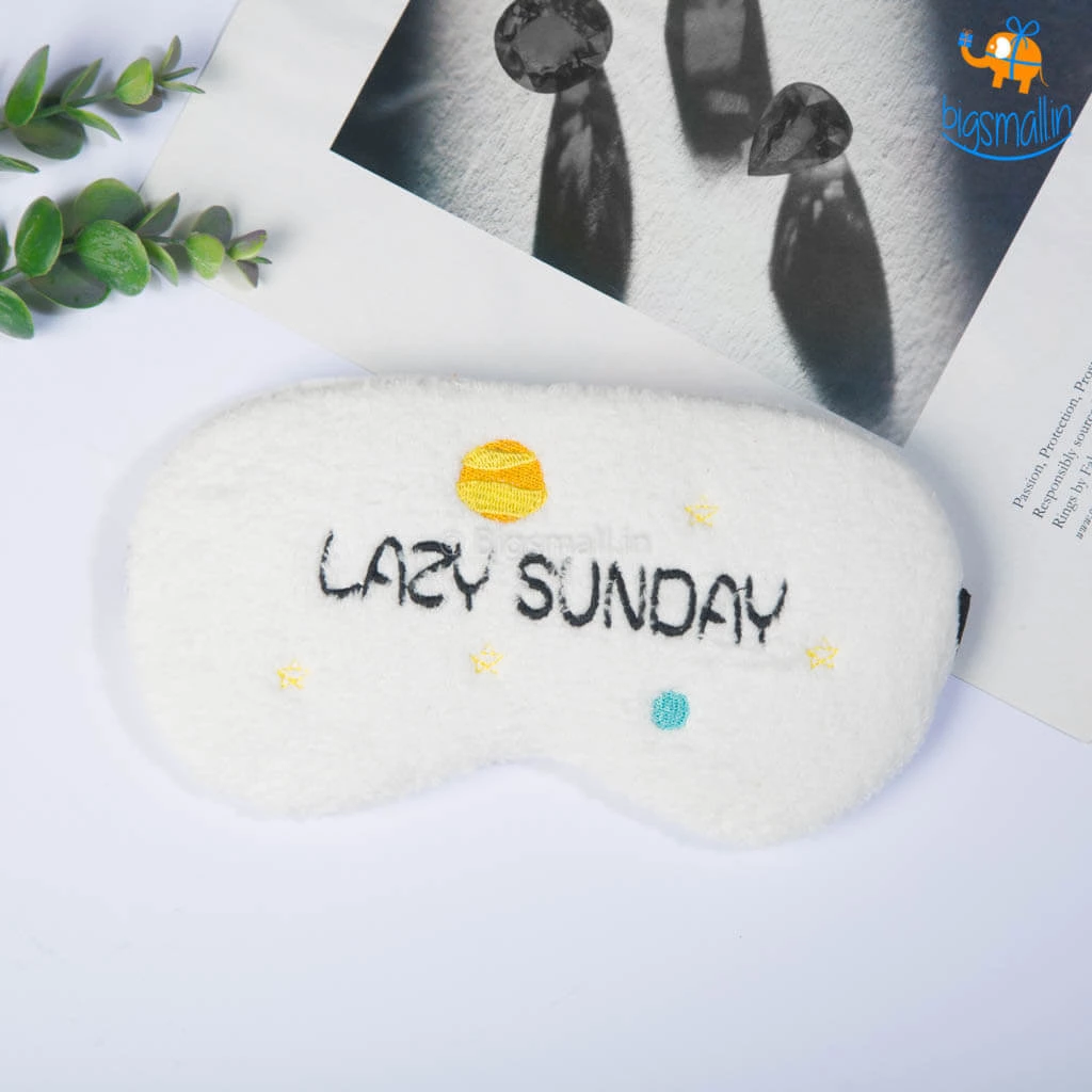 Bigsmall_hmk Lazy Sunday Plush Eye Mask
