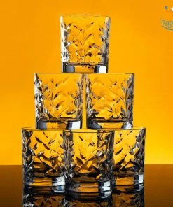 Devnow Autumn Leaves Whiskey Glasses - Set Of 6 Father's Day