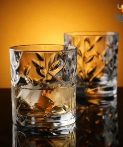 Devnow Autumn Leaves Whiskey Glasses - Set Of 6 Father's Day