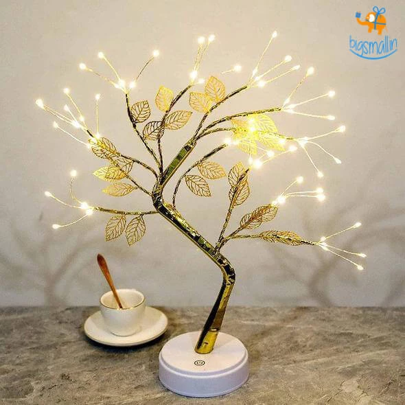 Bigsmall_hmk Golden Leaf Tree LED Lamp