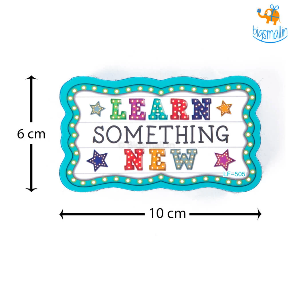 PunitSB Magnetic Whiteboard Duster - Learn Something New All Of It