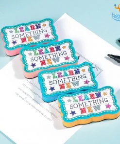 PunitSB Magnetic Whiteboard Duster - Learn Something New All Of It