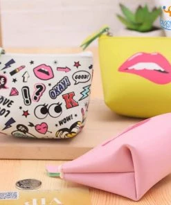 Coral Tree Synthetic Leather Coin Bag All Of It