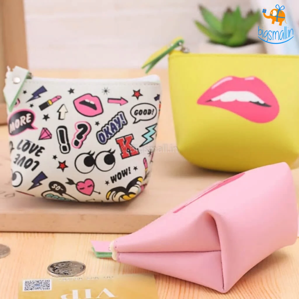 Coral Tree Synthetic Leather Coin Bag All Of It