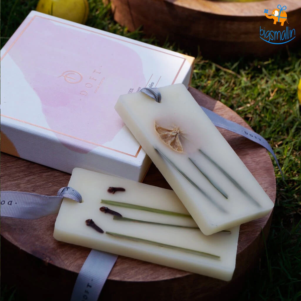 Doft Candles Lemon Grass & Clove Fragrant Wax Tablets (Set Of 2) All Of It