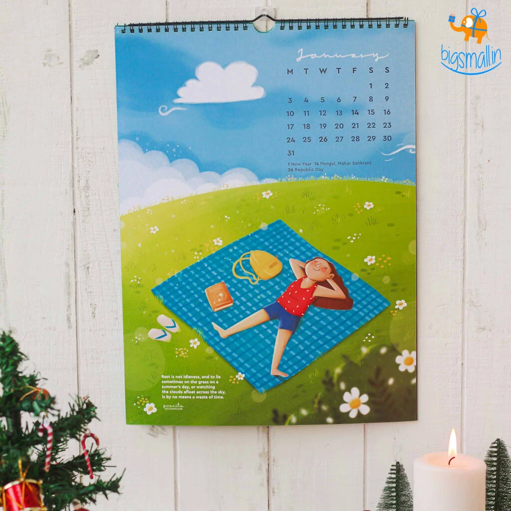 Pranita Kocharekar Less Doing, More Being 2022 Wall Calendar