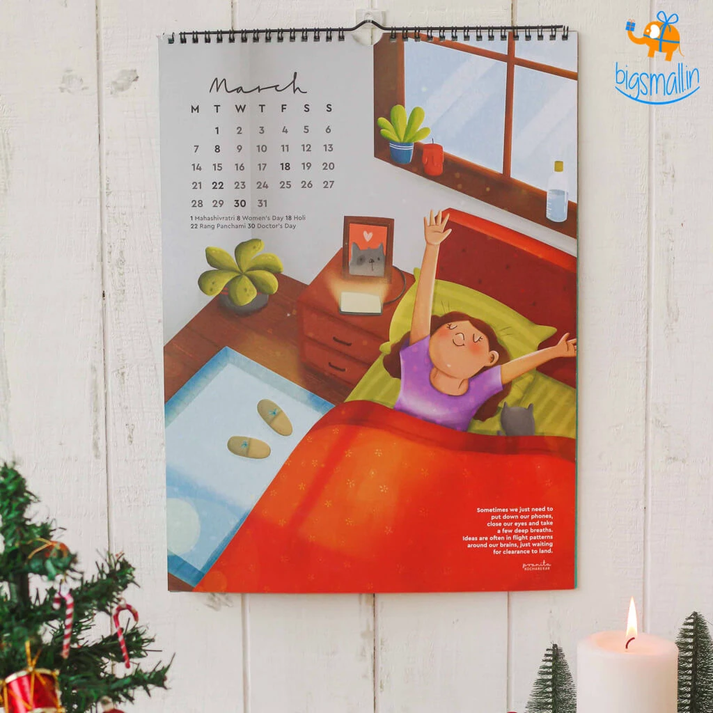 Pranita Kocharekar Less Doing, More Being 2022 Wall Calendar