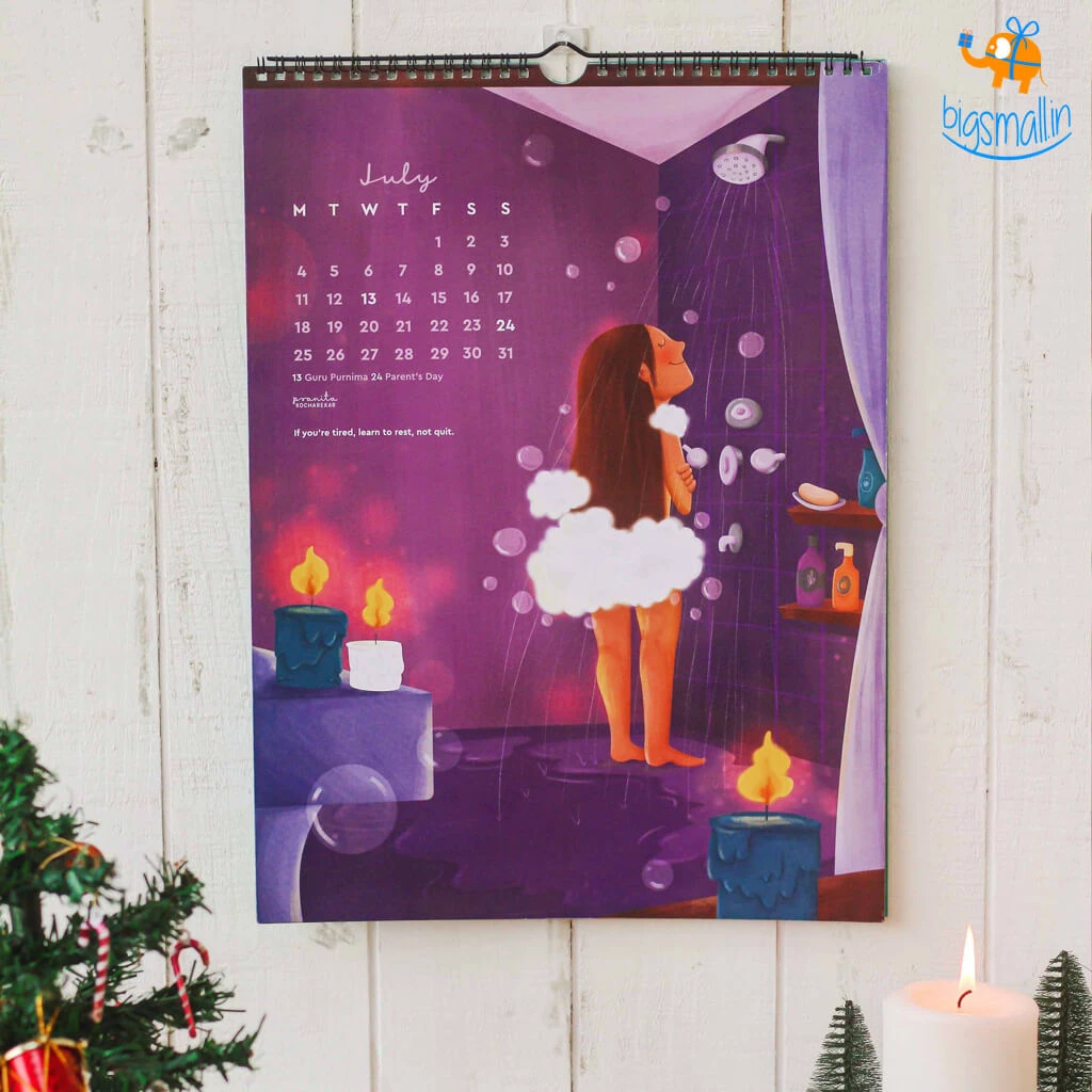 Pranita Kocharekar Less Doing, More Being 2022 Wall Calendar