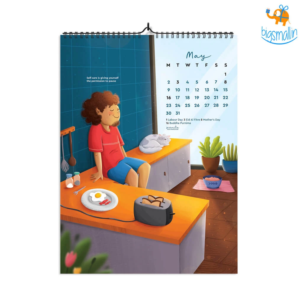 Pranita Kocharekar Less Doing, More Being 2022 Wall Calendar