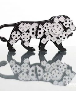 AmyLi Lion Gear Table Clock